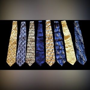 Collection Lot of 8 Jerry Garcia Grateful Dead Silk Neckties